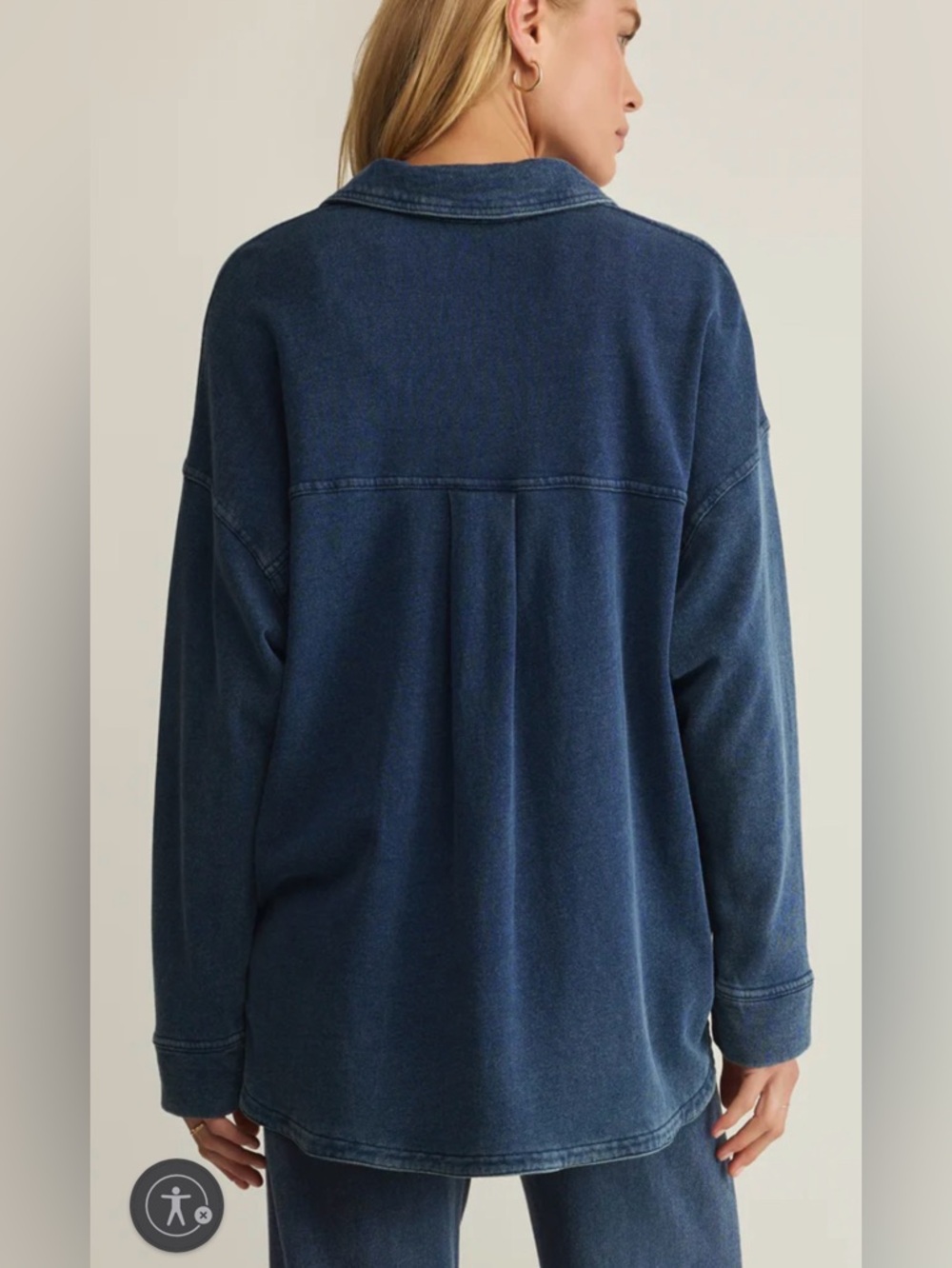Z Supply Indigo Denim Button-Up Jacket - Picture 2 of 9